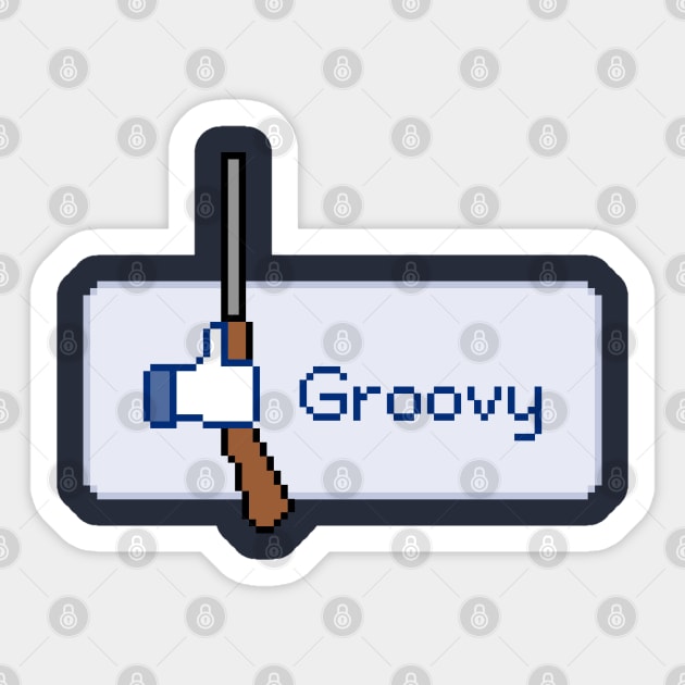 Groovy Sticker by d4n13ldesigns